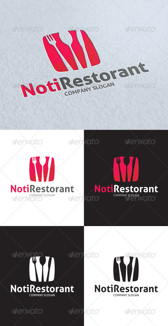 Noti Restorant Logo - Food Logo Templates