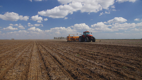 Tractor At Work