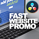 Fast Website Promo DaVinci Resolve Template - VideoHive Item for Sale