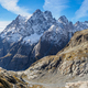 View of Mont Pelvoux (3,946m) located in the Ecrins Massif in French Alps - PhotoDune Item for Sale