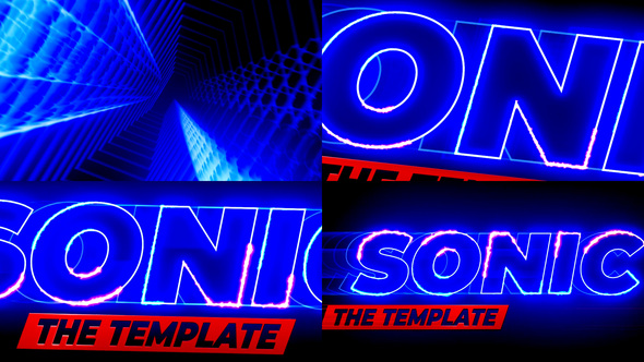 Sonic Text Logo Reveal
