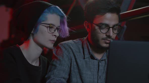 Two Students Coding alt