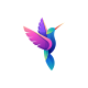 Hummingbird Gradient Colorful Logo Template