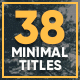 38 Minimal Titles 