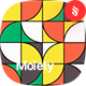 Moiety - Geometric Half Circle Seamless Patterns 