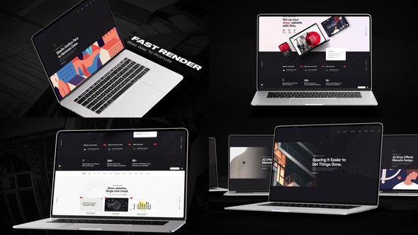 Fast Laptop Website Promo