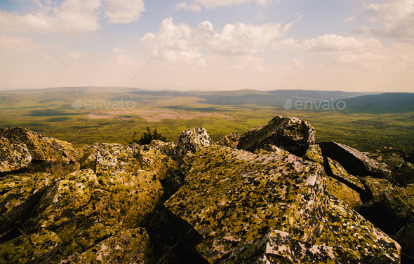 Rocky landscape, Russia - Stock Photo - Images