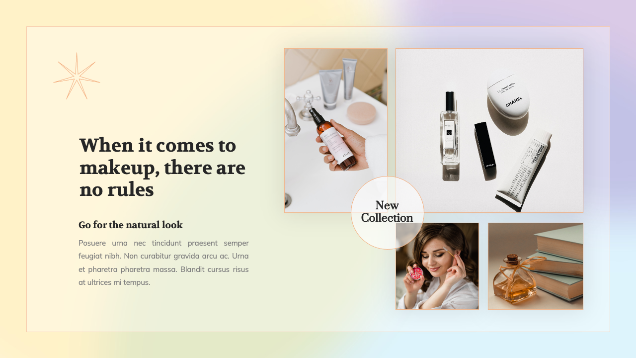 Sinceries Cosmetics and Beauty Pitch Deck PowerPoint Template