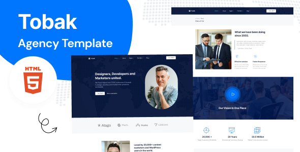 [DOWNLOAD]Tobak - Creative Business Agency HTML Template