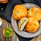 Eggplant goat cheese green onion cakes - PhotoDune Item for Sale