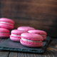 Macarons on the black stone board - PhotoDune Item for Sale