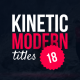 18 Kinetic Titles | Premiere Pro - VideoHive Item for Sale