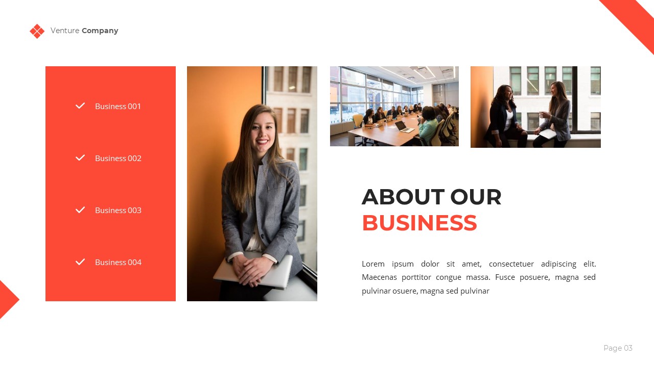 Venture - Business & Startup Google Slides Template, Presentation Templates