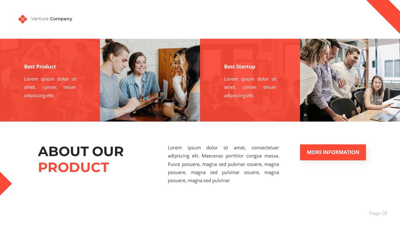 Venture - Business & Startup Google Slides Template by Pixesia ...
