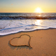 Heart on beach - PhotoDune Item for Sale