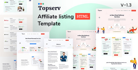 Topserv - Affiliate listing HTML Template