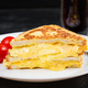 Tasty breakfast. Egg and cheese toast. French cuisine. Morning food. - PhotoDune Item for Sale