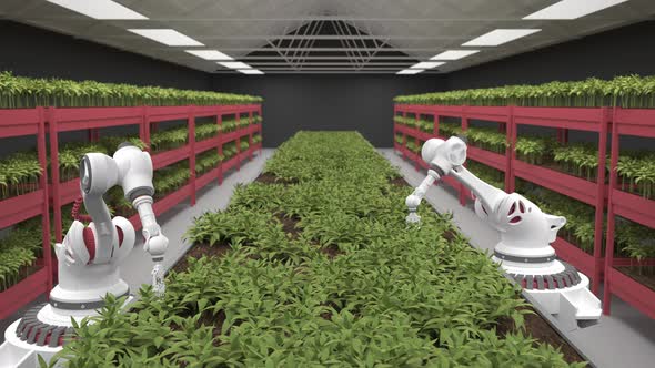 Modern Organic Farmhouse With Robotic Arm