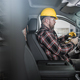 Construction Worker Inside Commercial Pickup Truck - PhotoDune Item for Sale