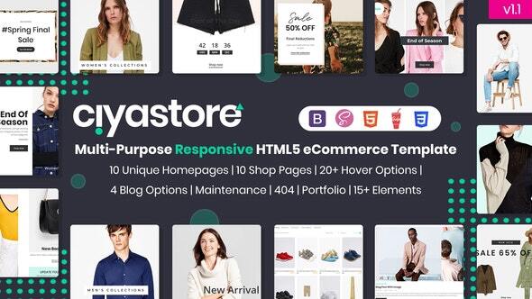 Incredible Ciyastore - Multi-Purpose Responsive HTML5 eCommerce Template