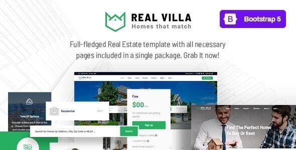 Extraordinary Real Villa - Real Estate HTML5 Template