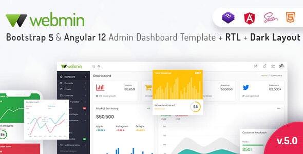 Special Webmin - Bootstrap 5 & Angular 12 Admin Dashboard Template