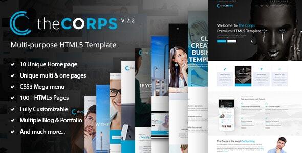 Excellent The Corps - Multi-Purpose HTML5 Template