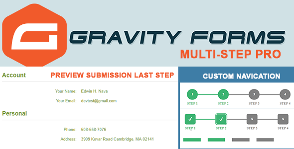 Gravity Forms Multi-step Pro - Preview Submission