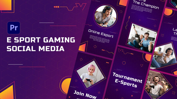 E-Sport Gaming Stories | Premiere Pro MOGRT
