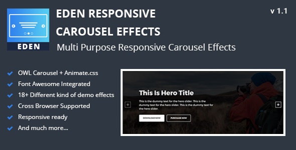 Eden - Responsive Carousel Effects