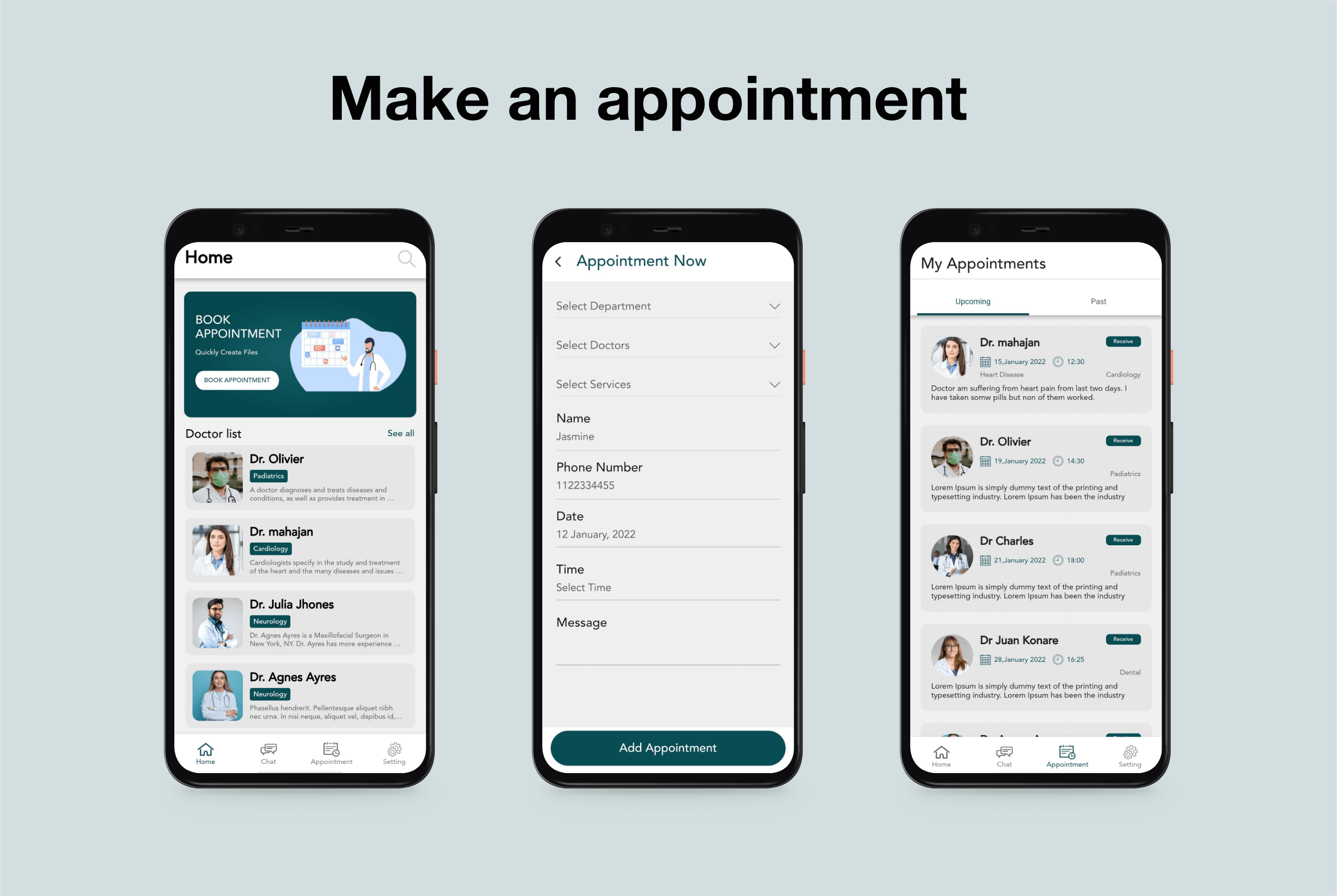 Single Clinic/Hospital Management With Book Appointment In Flutter by ...