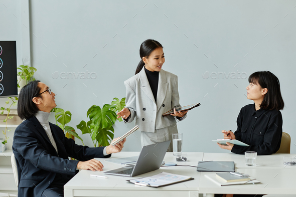 Female Boss Leading Meeting