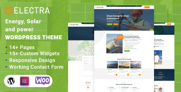 Download Electra – Solar & Renewable Energy Theme Free Nulled
