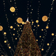Large city Christmas tree with many lights. - PhotoDune Item for Sale