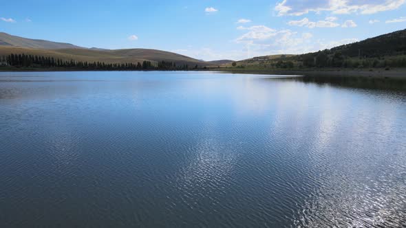 aerial lake landscape alt