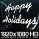 Happy Holidays Greeting Under Snowy Night 2 Styles - VideoHive Item for Sale