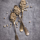 Whole pepper spice. White peppercorn grain in spoon - PhotoDune Item for Sale
