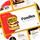 Foodles - Burger And Fast Food Google Slide Presentation Template