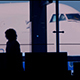 People Silhouettes At An Airport - VideoHive Item for Sale