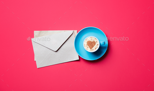 cup and envelopes Stock Photo by Masson-Simon | PhotoDune