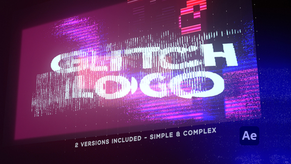 Glitch Logo / Text Intro