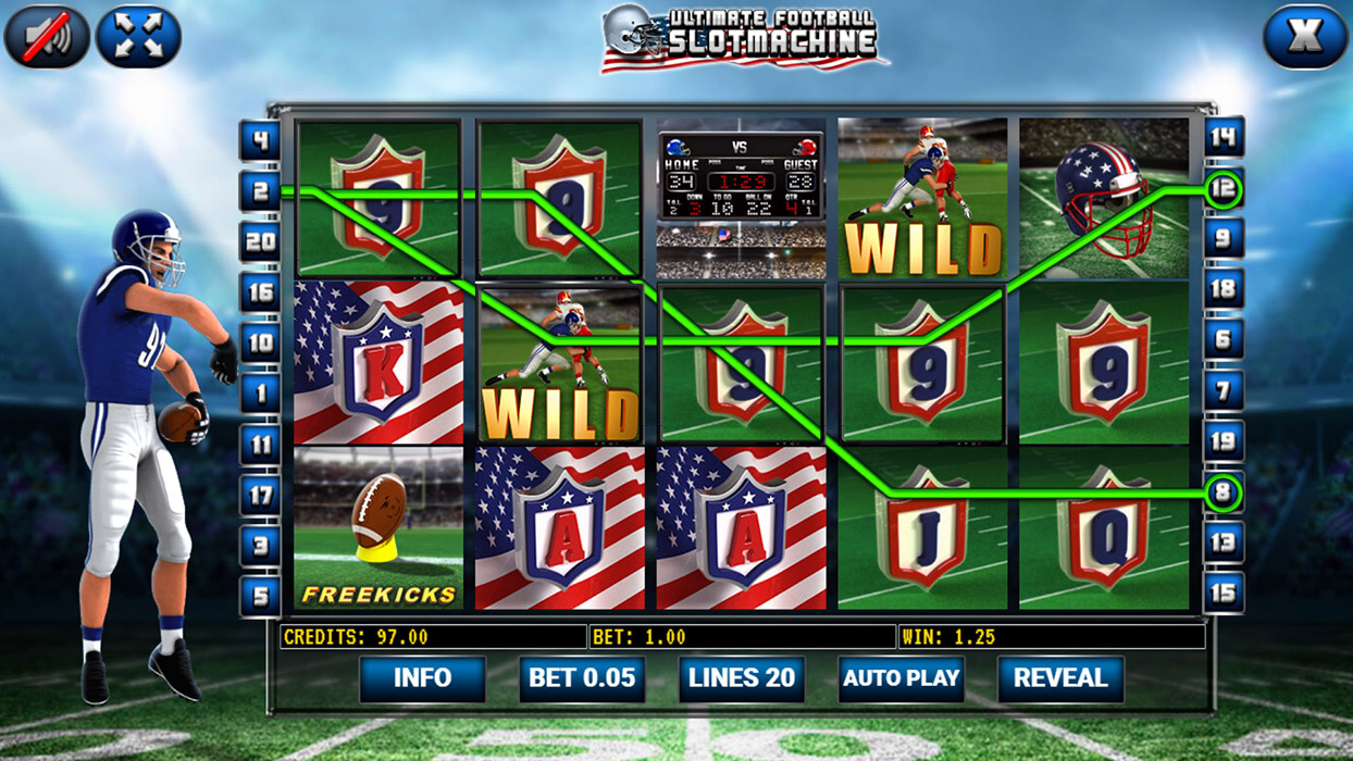 Ultimate Football Slot Machine - HTML5 Premium Casino Game by codethislab