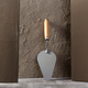 Concrete wall with construction trowel tool. Construction concept - PhotoDune Item for Sale