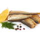 Sprats without their heads isolated on a white background - PhotoDune Item for Sale