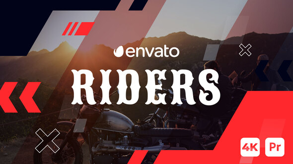 Riders - Motorcycle Slideshow | Premiere Pro MOGRT