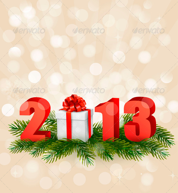 Happy new year 2013 New year design template - Christmas Seasons/Holidays