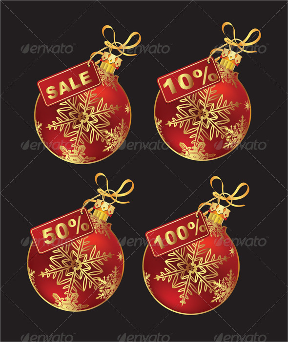 Christmas Balls with Price Tag - Christmas Seasons/Holidays
