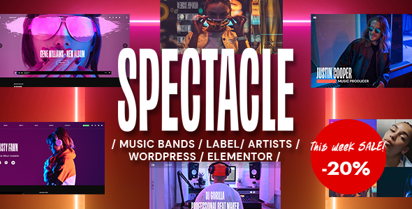 Spectacle - Music WordPress Theme