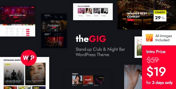 Download The Gig – Stand-up Club & Night Bar WordPress Theme Free Nulled