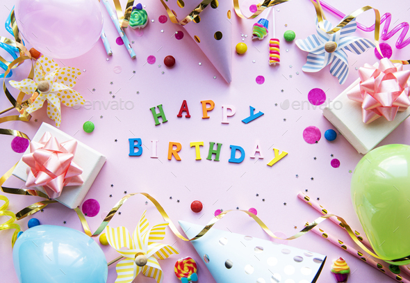 Happy birthday or party background Stock Photo by Olena_Rudo | PhotoDune